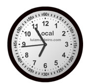 12 hr Flash clock with local time