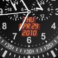 Flash Clock with Month Before Day