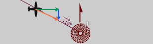 An overlay of the wind triangle course, wind and heading vectors for easy visualization.